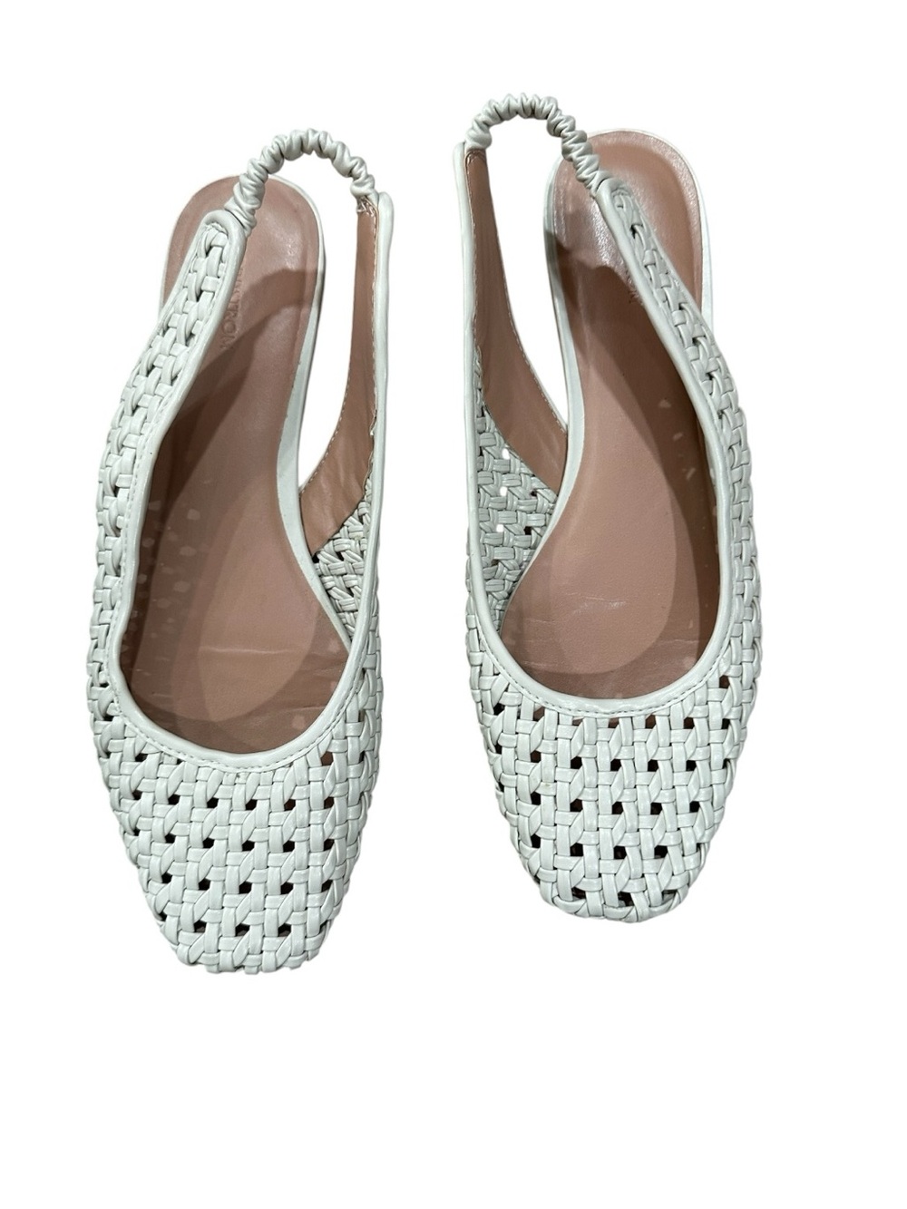 Nordstrom Arabella Woven by Slingback Flats in off White